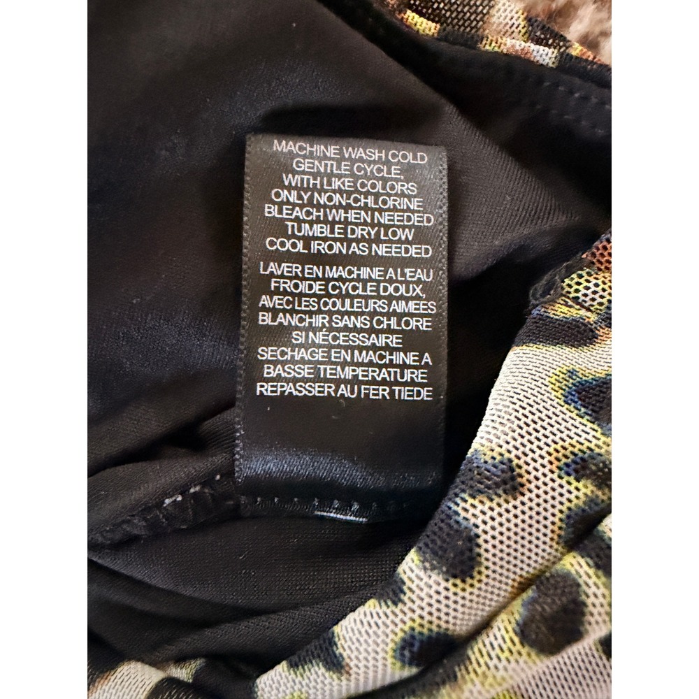 AFRM Leopard Print Ruched Bodycon Mini Dress XS - Picture 7 of 7